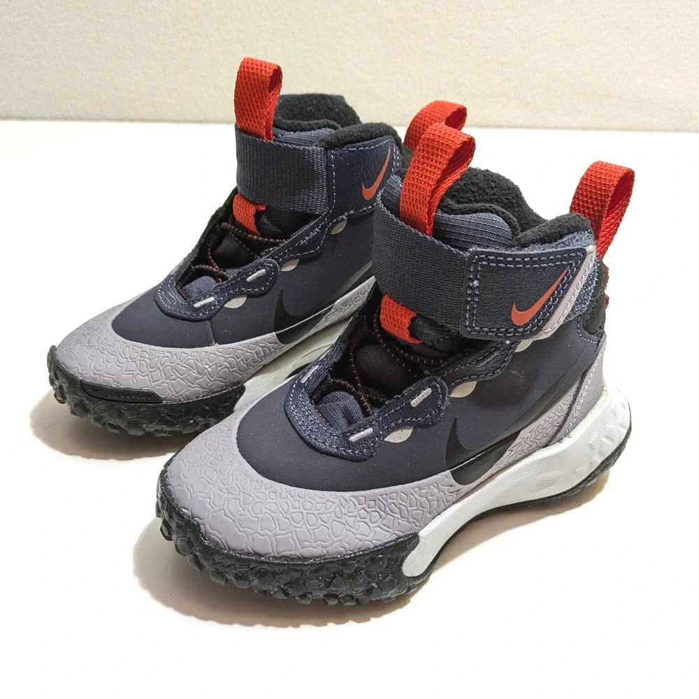 Nike Terrascout PS 8C Thunder Blue Grey Kids Boots FV4174-400 Outdoor Toddler